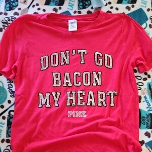 PINK Victoria's Secret Red Tee - Short Sleeve